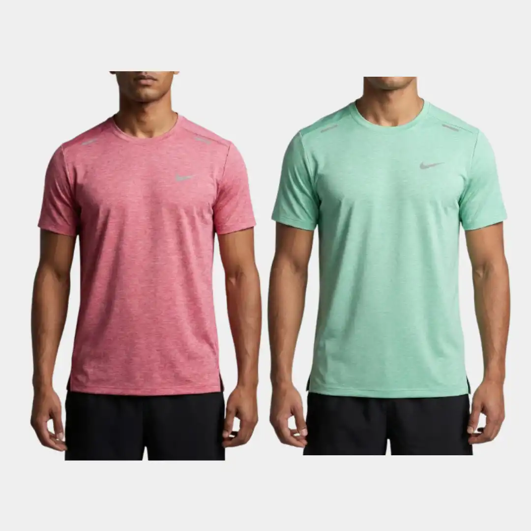 2 Pcs T-shirt ( Lemon/Pink )